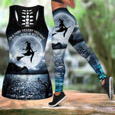 Halloween Silver Witch Trousers Sleeveless Top Digital Printing Casual Suit Home Clothes