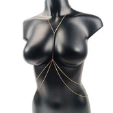 Sexy Simple Cross Body Chain Integrated Chain