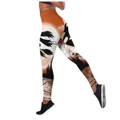 Halloween Orange Witch Trousers Sleeveless Top Digital Printing Casual Suit Home Clothes