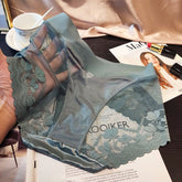 Light Luxury Lace Tummy-Control Breathable Sexy Mid-Waist Briefs