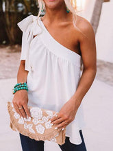 One-shoulder Straps Loose Top