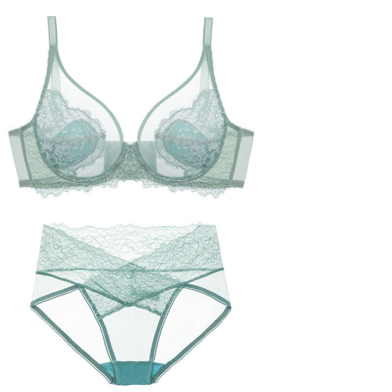 Thin Push-Up Full Cup Anti-Sagging Ultra-Thin Bra Set