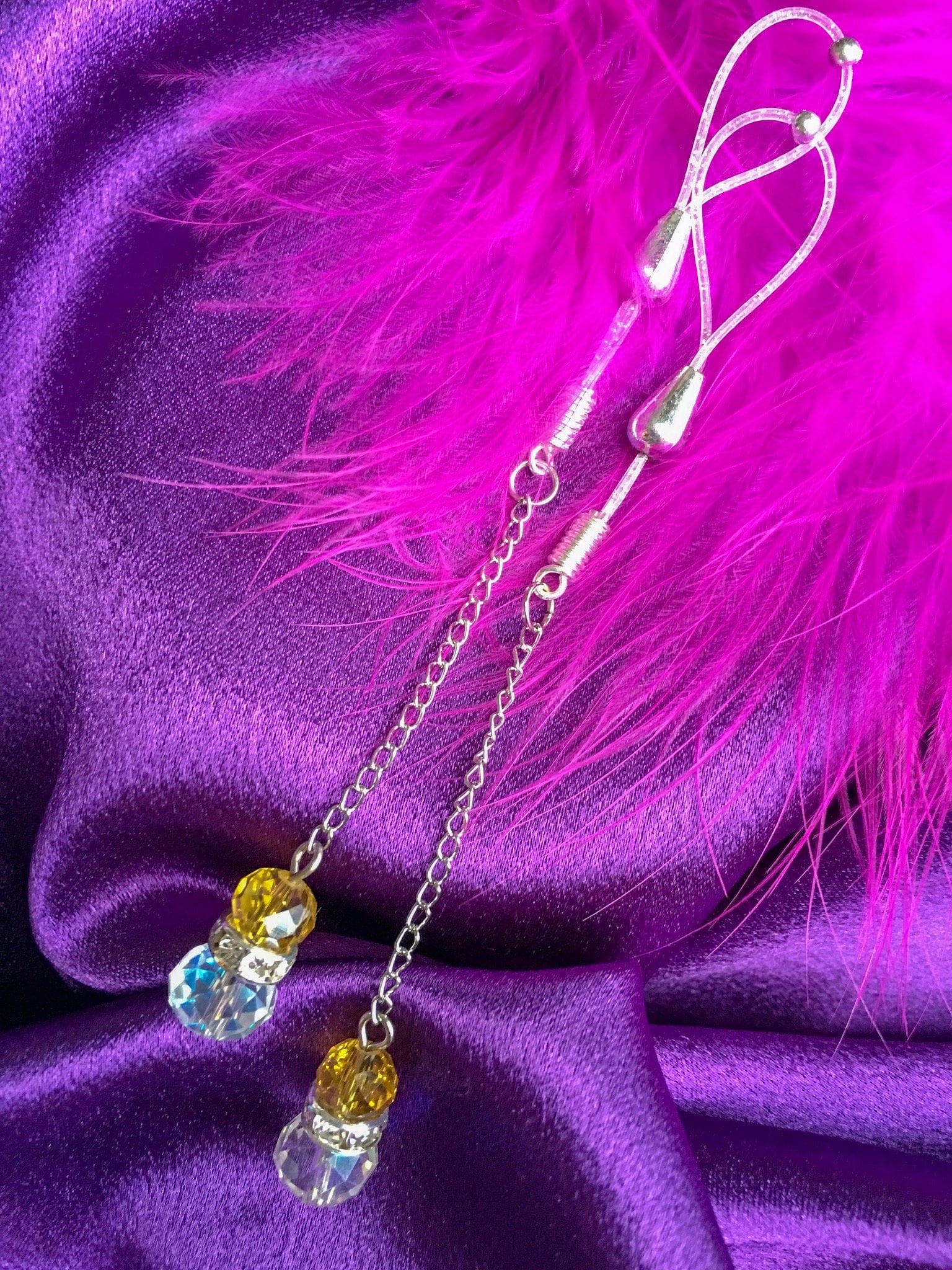Adjustable nipple clamps. Non piercing nipple jewellery - the perfect accessory to make things hotter after an evening out. Mature.