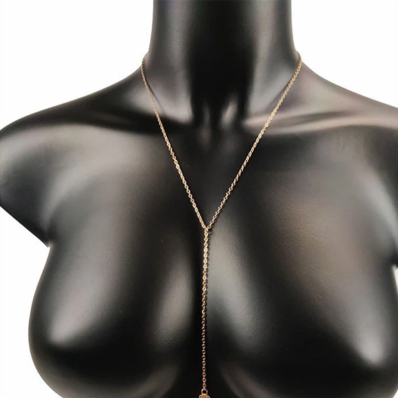 Sexy Simple Cross Body Chain Integrated Chain