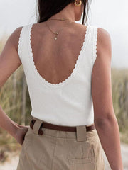 V Neck Ruffle Lightweight Ribbed Knit Shirt