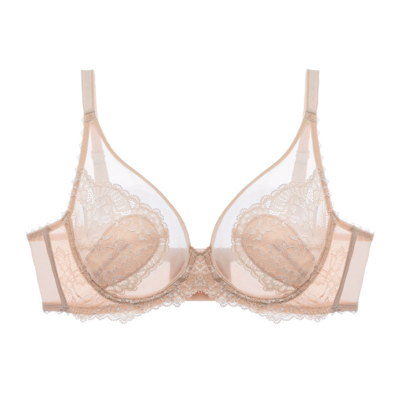 Thin Push-Up Full Cup Anti-Sagging Ultra-Thin Bra Set