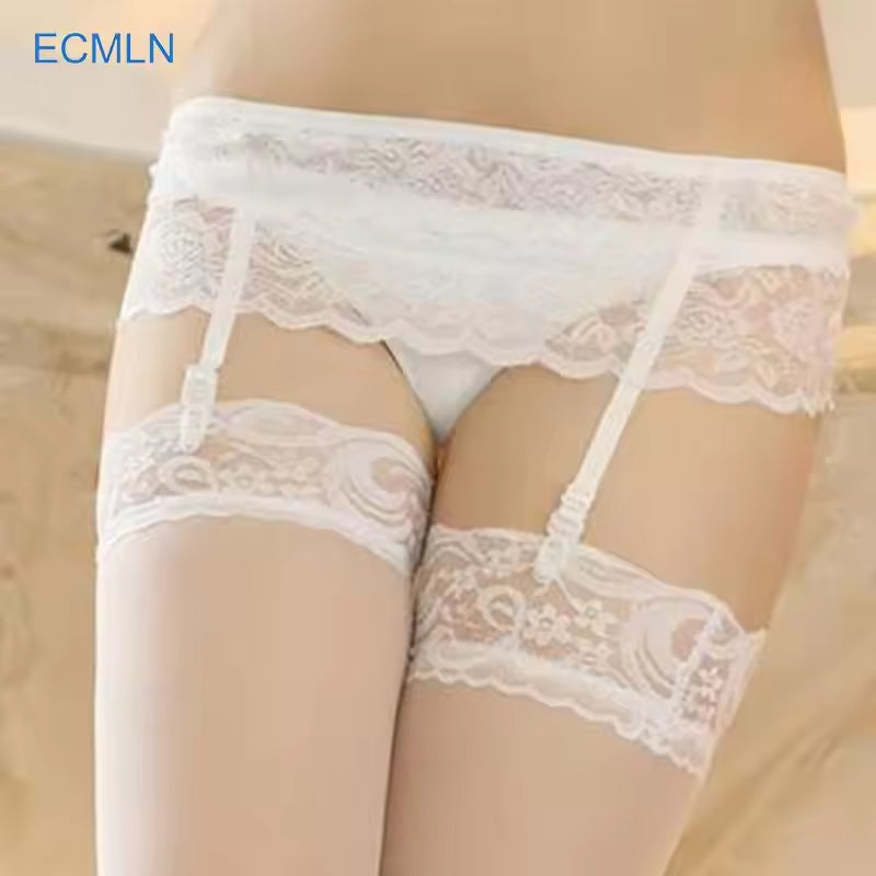 Sexy Hot Lace Decoration Lingerie Suspender Garter Belt