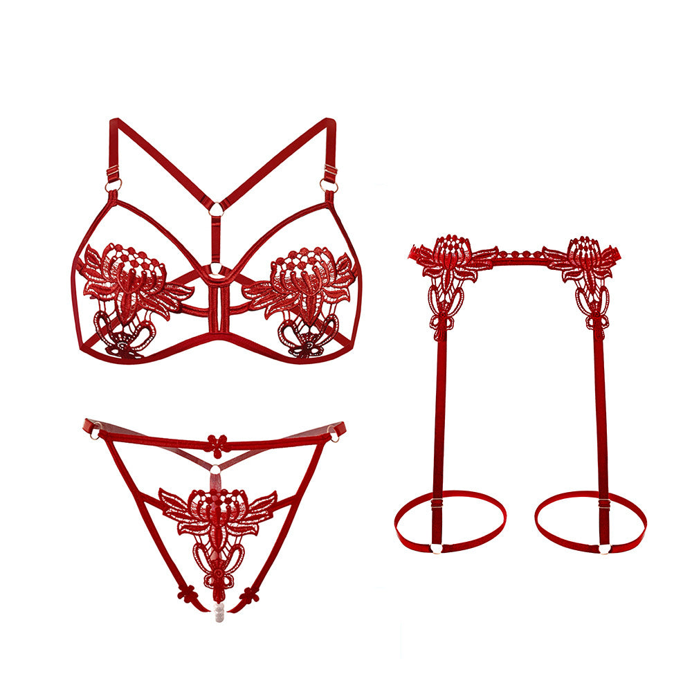 Passionate Temptation Open Crotch Free Three-Point Teasing Suit