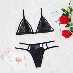Sexy And Comfortable No-Rims Chest Medium Thick Push-Up Bra Set