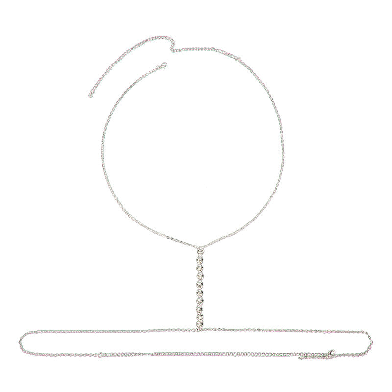 Heart-Shaped Rhinestone Sexy Bikini Chest Chain