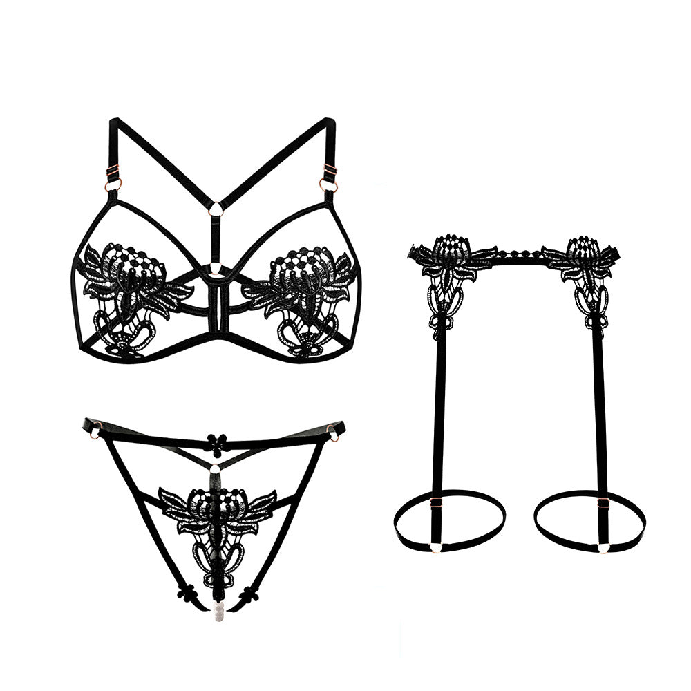 Passionate Temptation Open Crotch Free Three-Point Teasing Suit